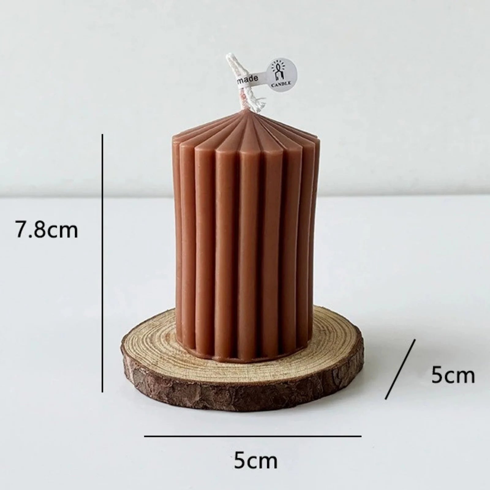 Bougie Mariage Marron Design élégante