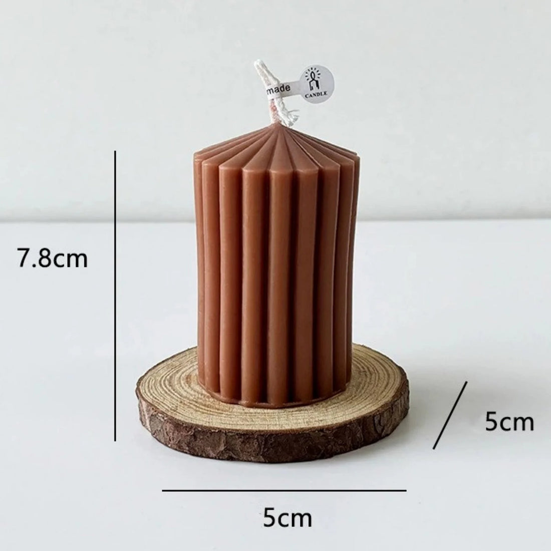 Bougie Mariage Marron Design élégante