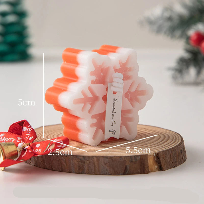 Bougie Noël Parfumée Flocon Orange