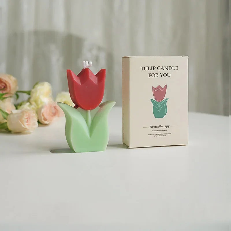 Bougie Tulipe Rouge