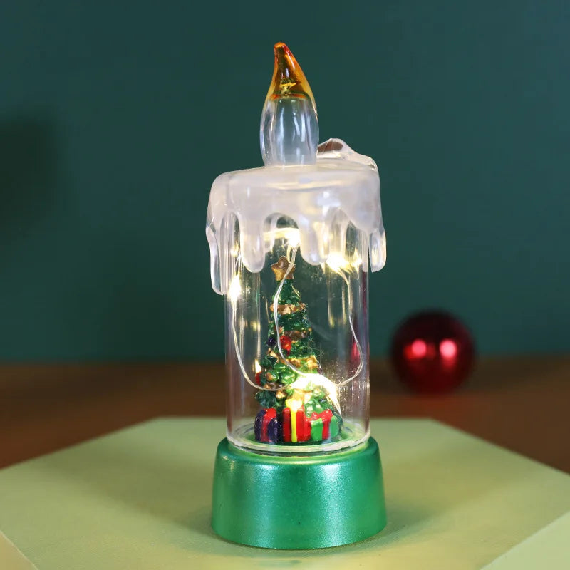 Bougie Électronique Sapin Vert