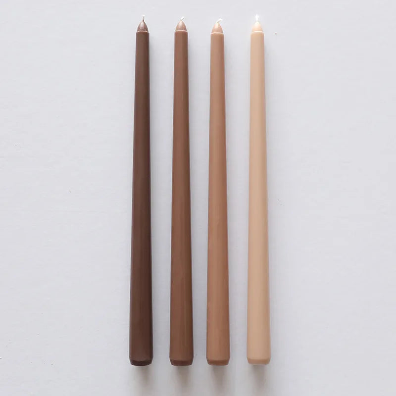 Bougies Coniques Dégradé de Marron Design