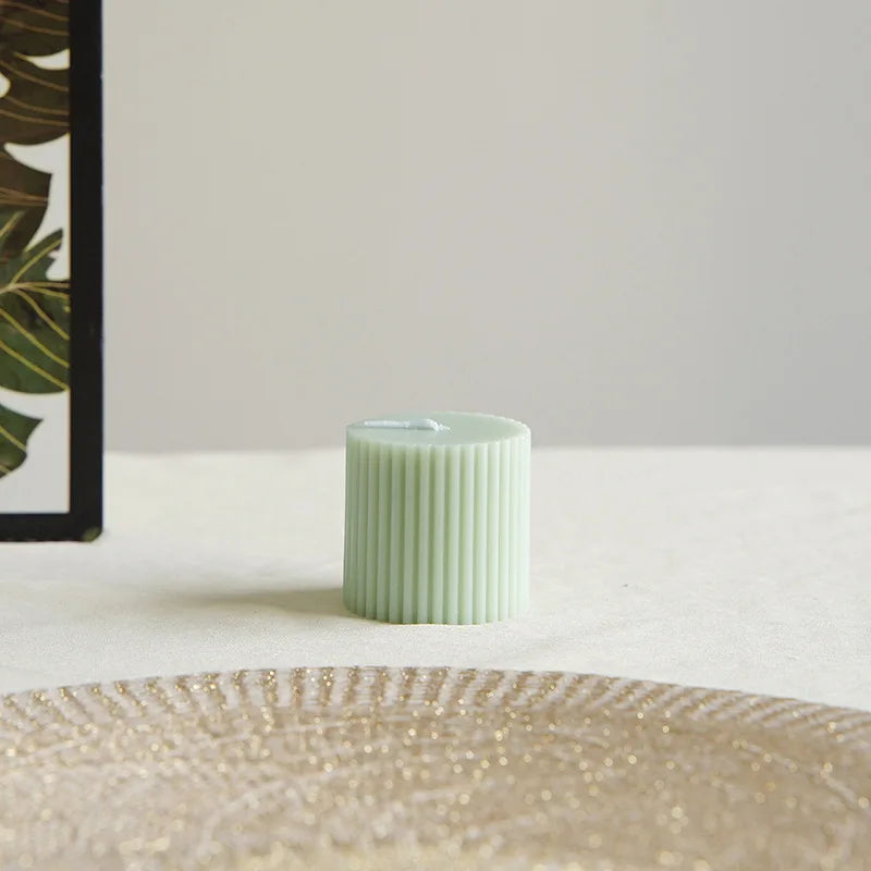 Bougies Cylindrique Verte nature