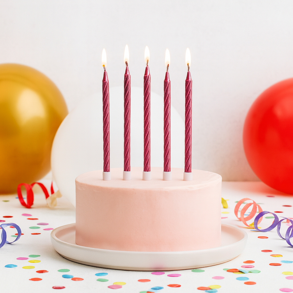 Bougies d’Anniversaire Rouges
