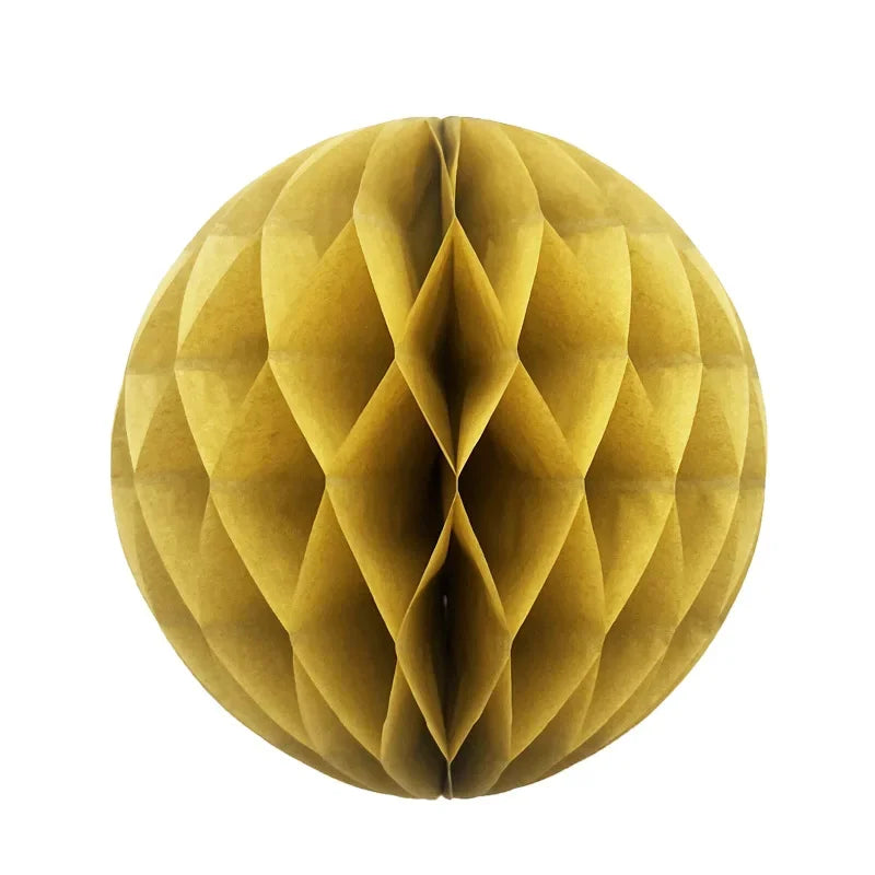 Boule Nid d’abeille Décorative Gold chic