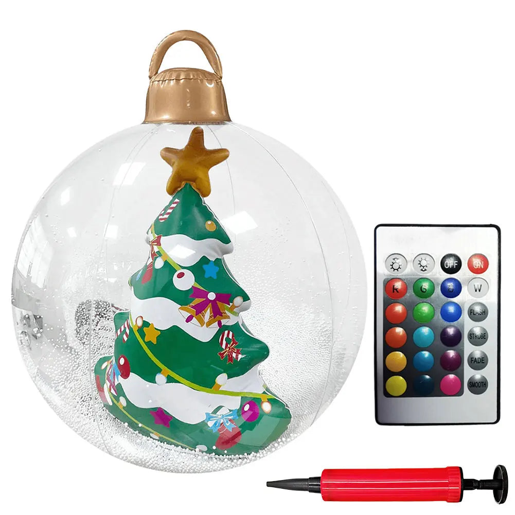 Boule de Noël Gonflable Géante Pratique