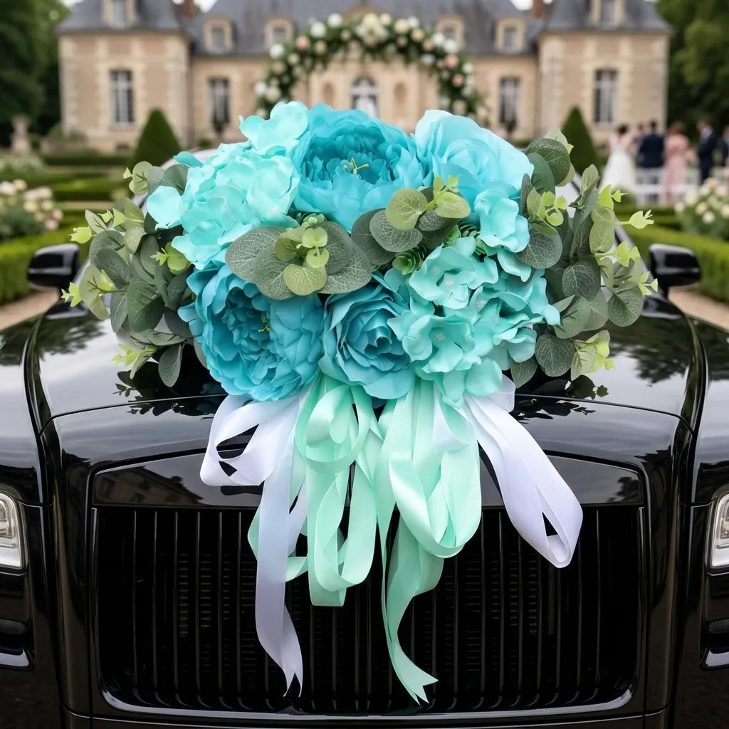 Bouquet de Fleurs Bleus Décoratif Majestueux