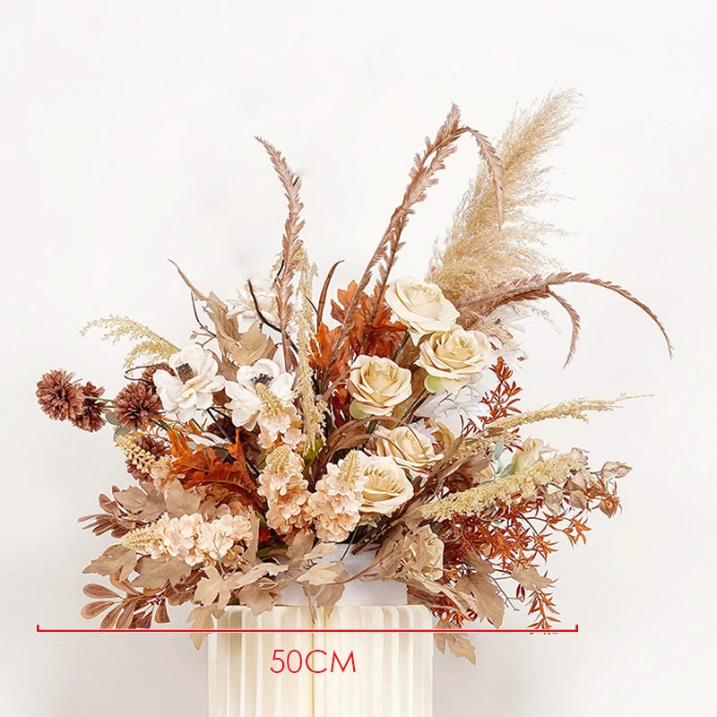 Bouquet de Fleurs Séchées Pour Centre de Table 50 cm