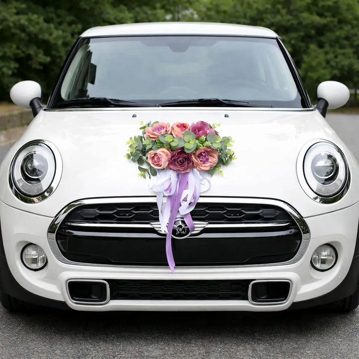 Bouquet de Fleurs Voiture Violet