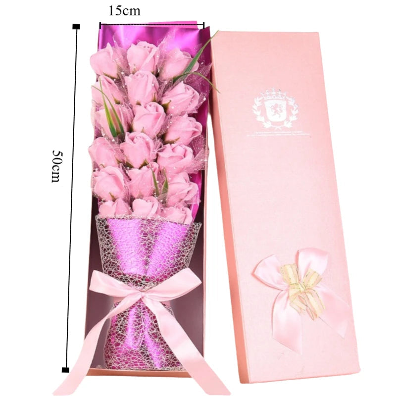 Bouquet de Roses Savon Elégant