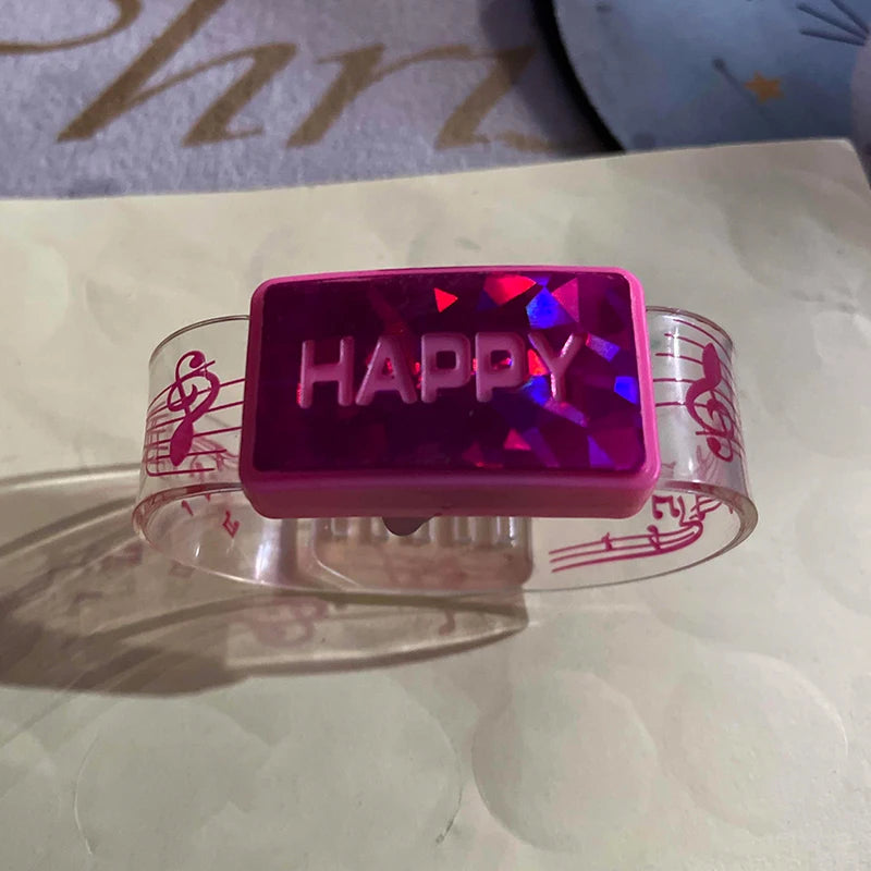 Bracelet De Fête Lumineux Happy Rose tendre