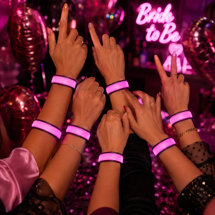 Bracelet Festif Rose Lumineux