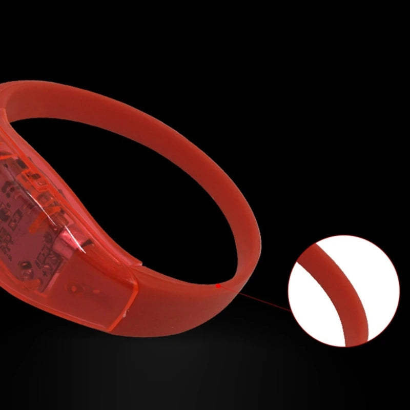 Bracelet LED Rouge de Fête Cool