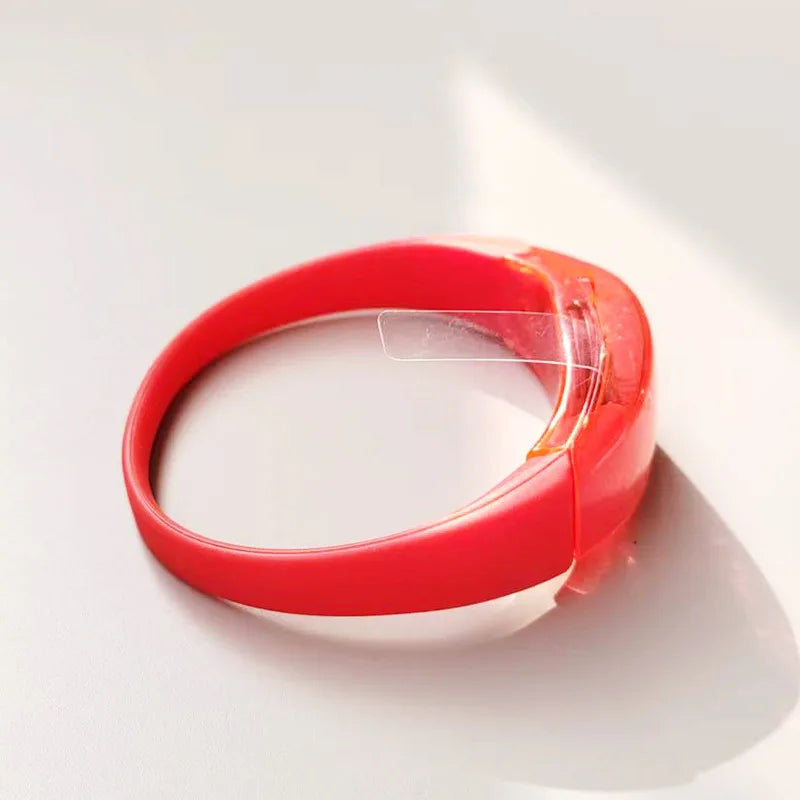 Bracelet LED Rouge de Fête Design