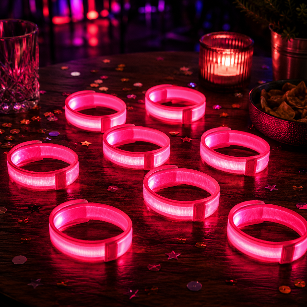 Bracelet Lumineux Eléctroniques Roses Design