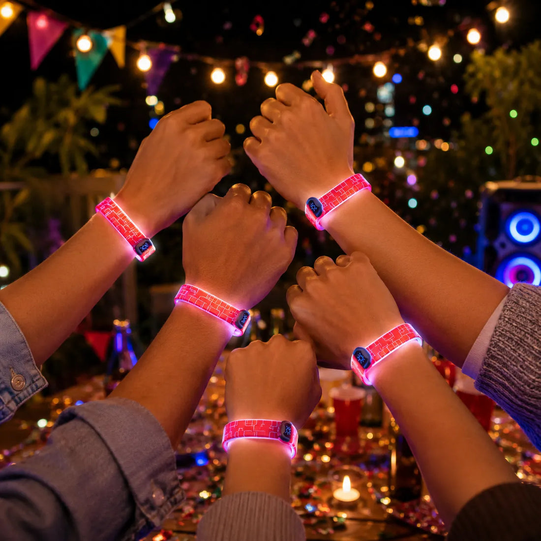Bracelet Lumineux LED Rouge Design