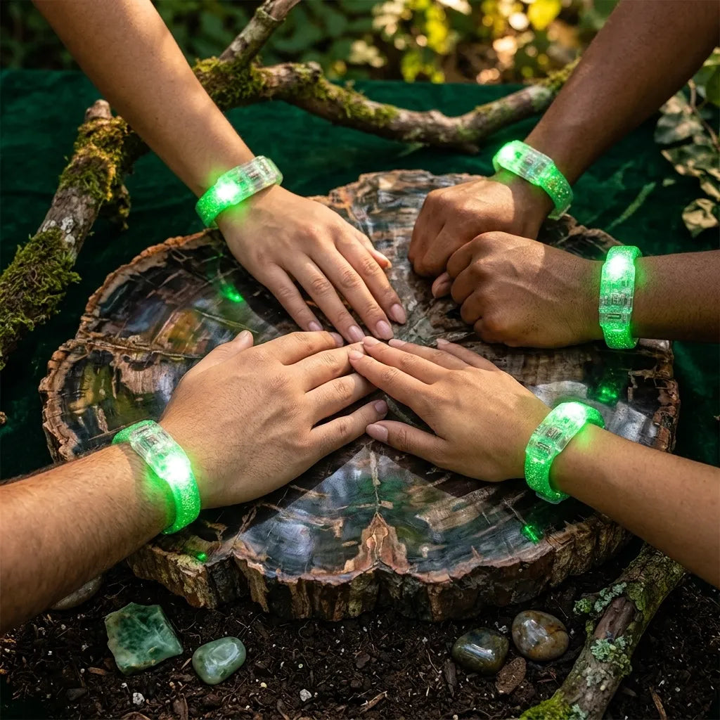 Bracelet Lumineux Vert Unique