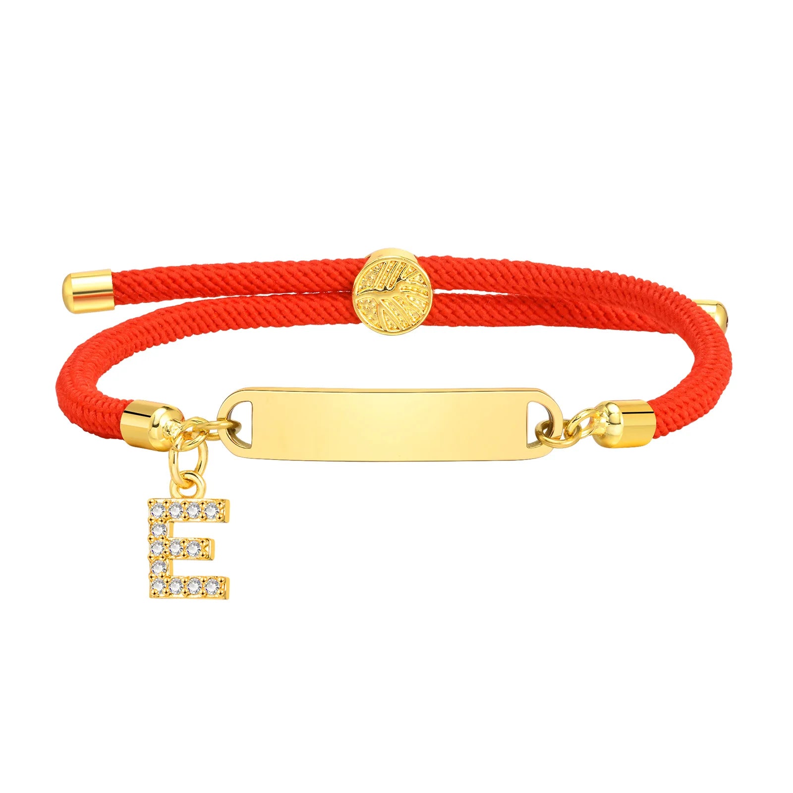 Bracelet Porte-Bonheur Personnalisable à  Initiale E