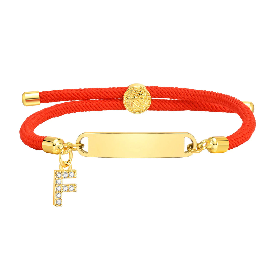 Bracelet Porte-Bonheur Personnalisable à  Initiale F