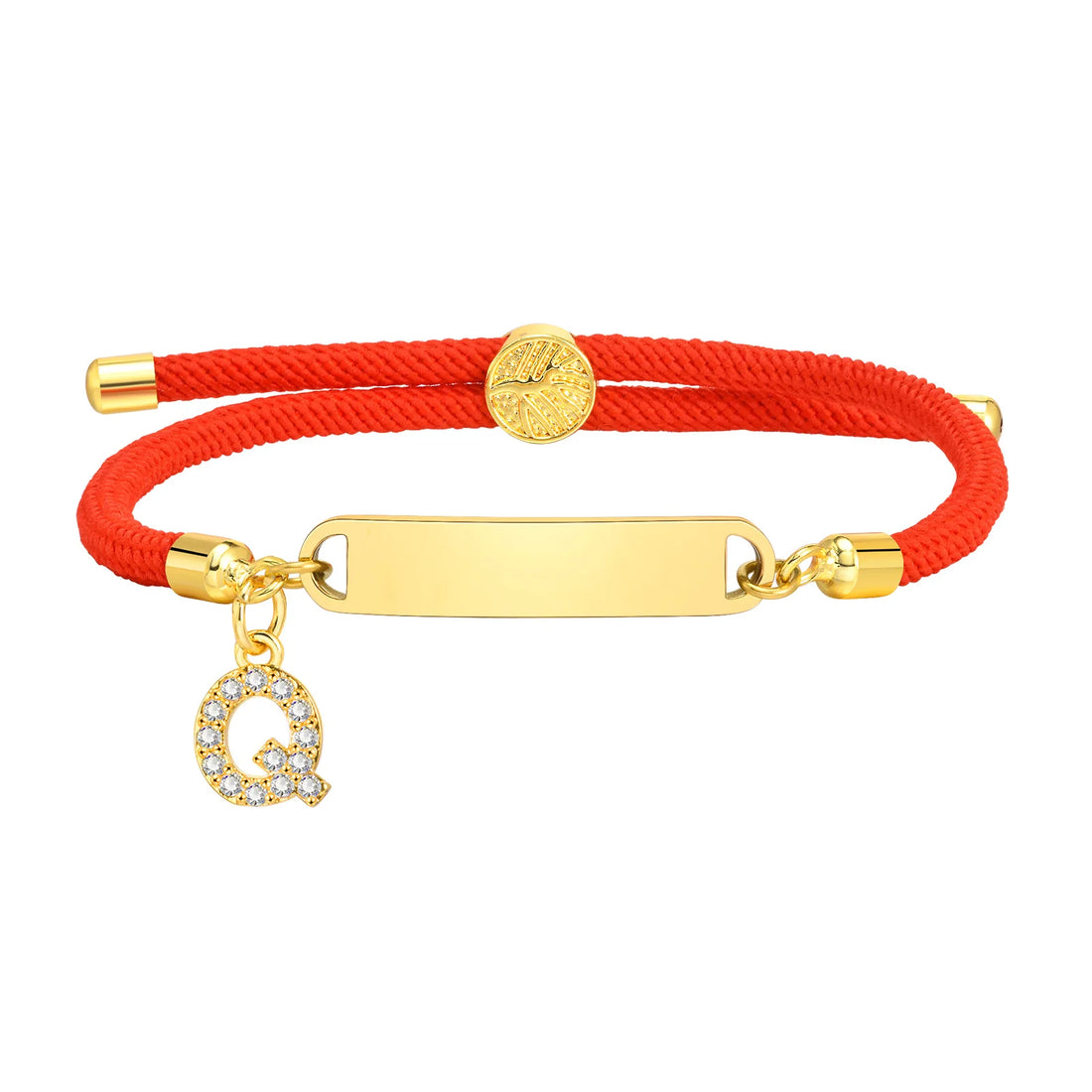 Bracelet Porte-Bonheur Personnalisable à  Initiale Q