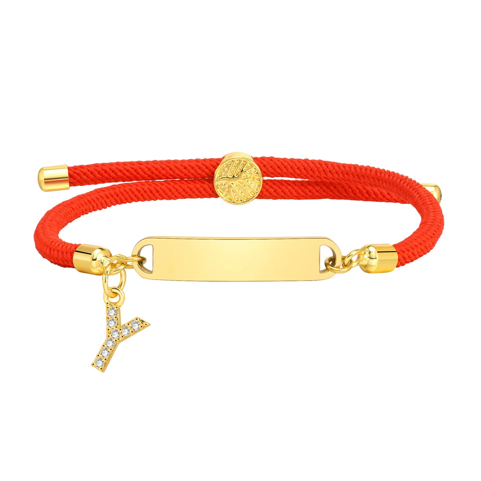 Bracelet Porte-Bonheur Personnalisable à  Initiale Y