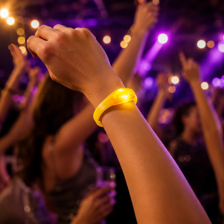 Bracelet de Fête Jaune à LED