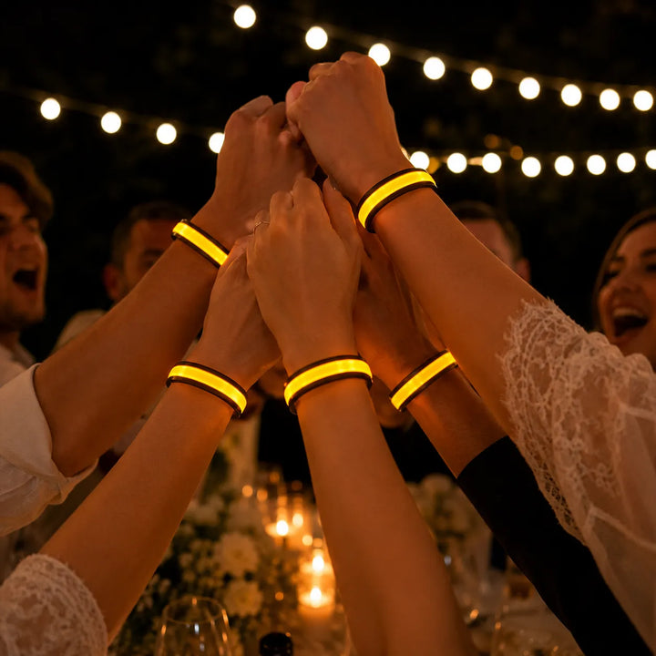 Bracelet de Fête Réfléchissant Jaune