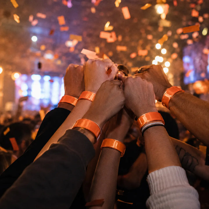 Bracelet de Fête Réfléchissante Orange 