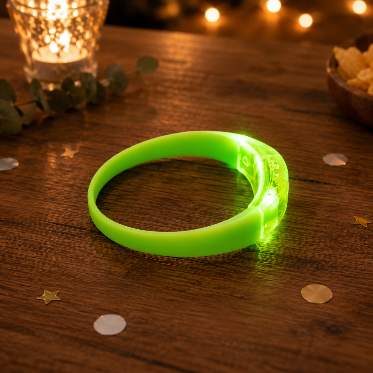 Bracelet de Fête Vert à LED Moderne