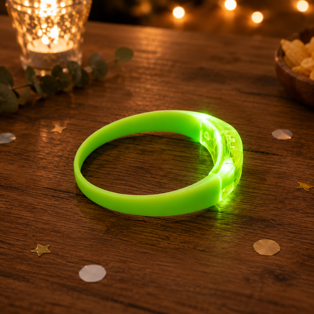 Bracelet de Fête Vert à LED Moderne