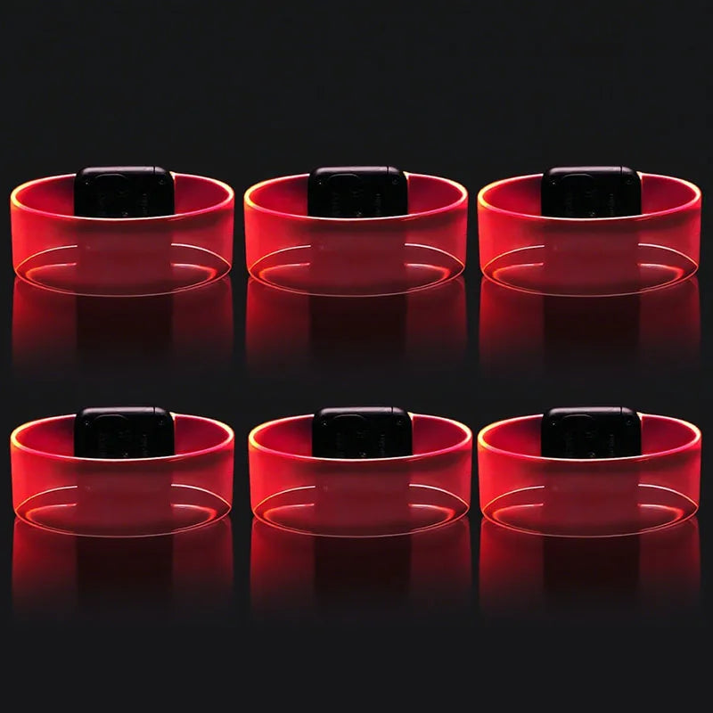 Bracelets Festifs LED Rouges Moderne