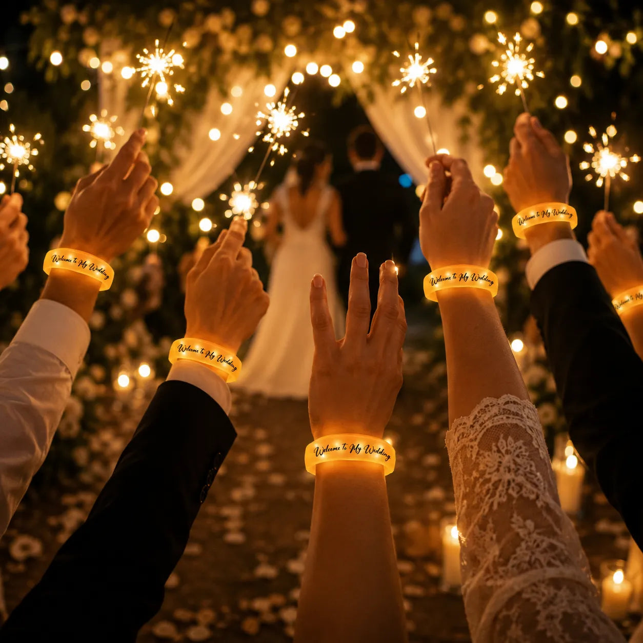 Bracelets Lumineux Mariage Avec Stickers