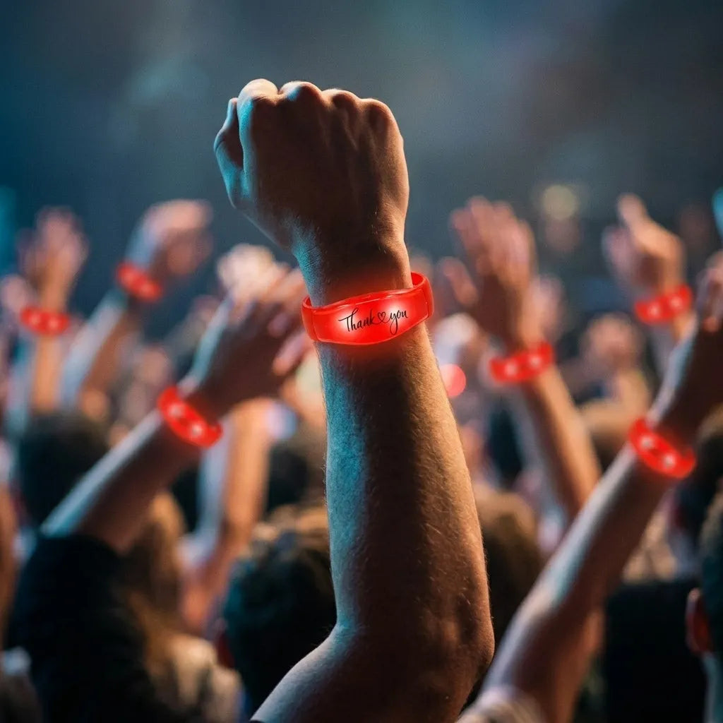 Bracelets Lumineux Rouges Thank You