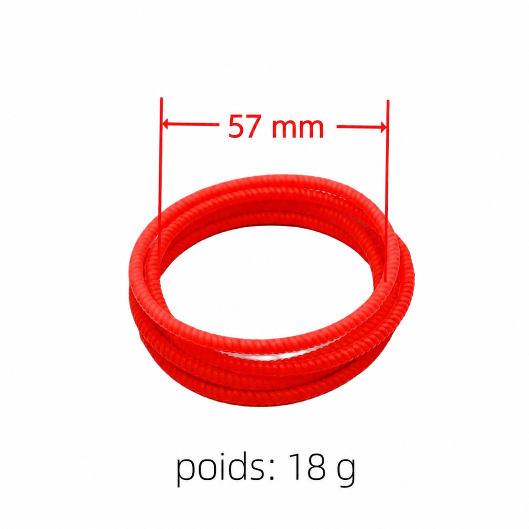 Bracelets Torsadés Fluorescents en Silicone Design