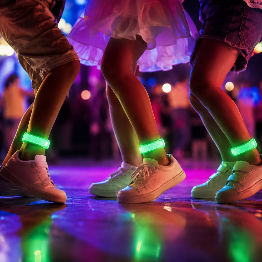 Bracelets Verts Lumineux Clignotants Festif