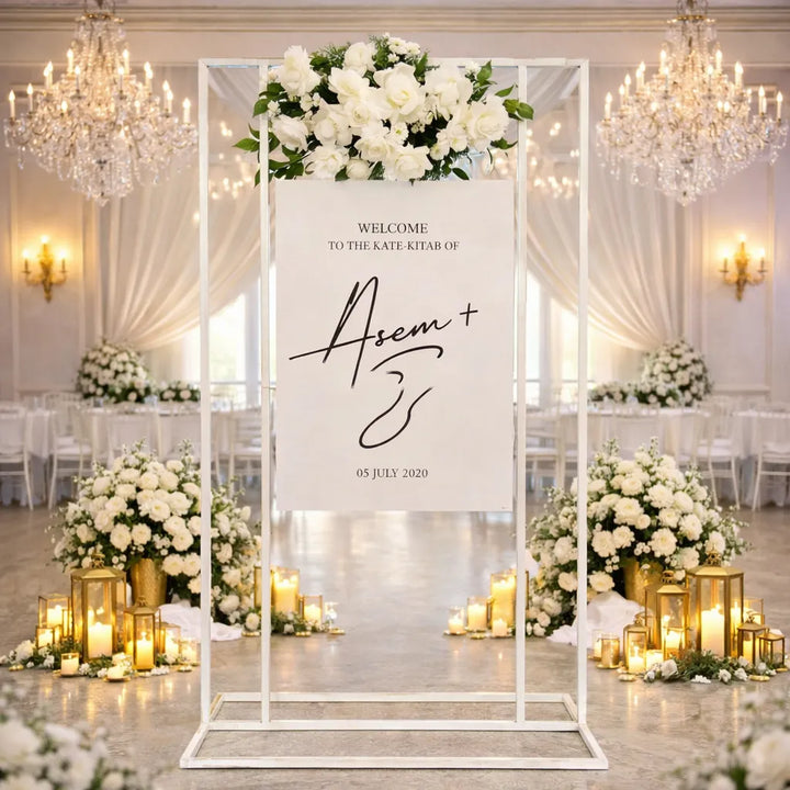 Cadre Arche Mariage Rectangulaire Décoratif