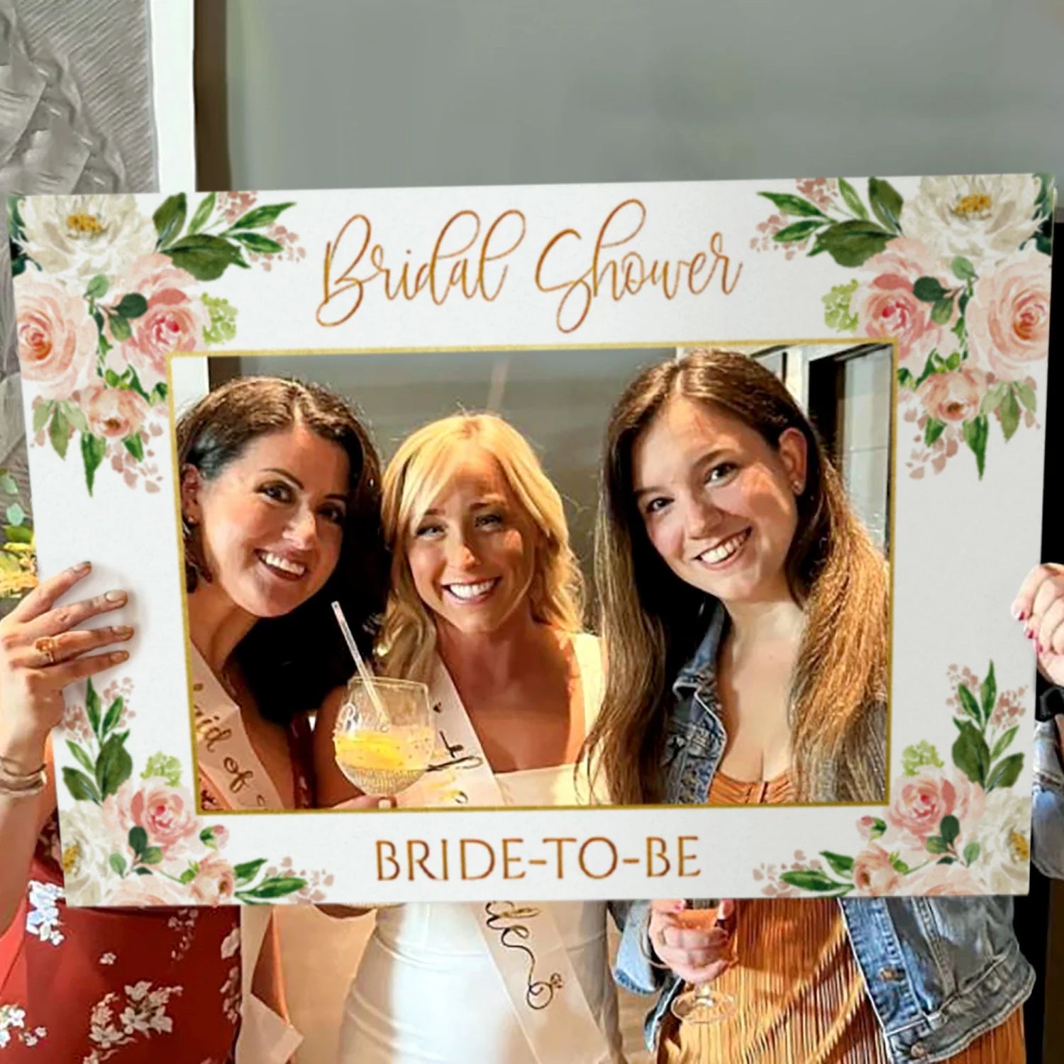 Cadre Photobooth EVJF Romantique Festive