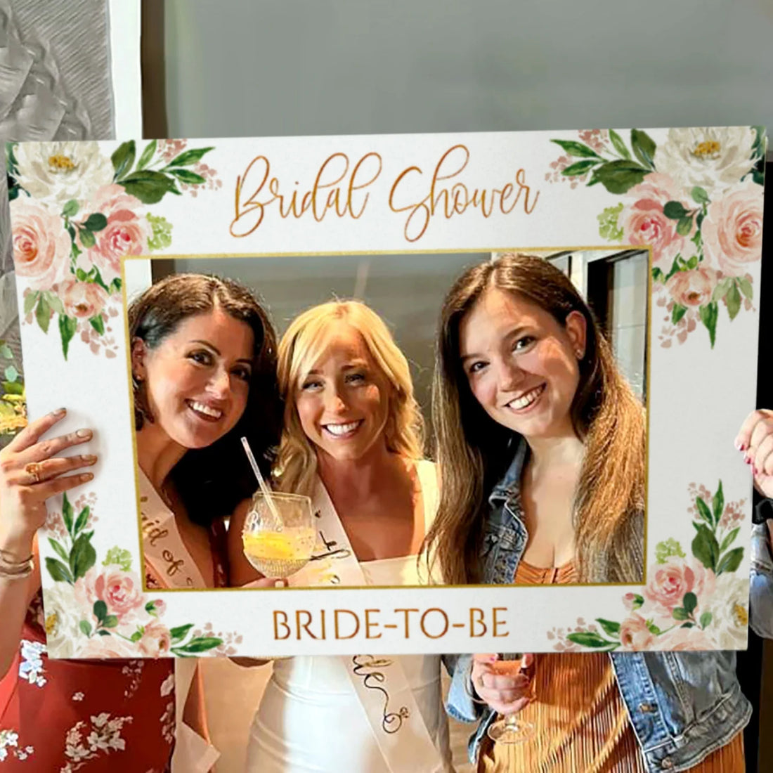 Cadre Photobooth EVJF Romantique Festive