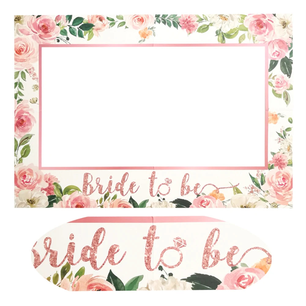 Cadre Photobooth Fleuri Bride To Be Moderne