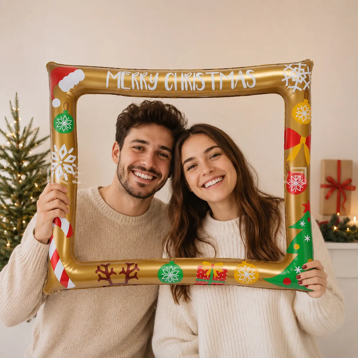 Cadre Photobooth Gonflable Noël