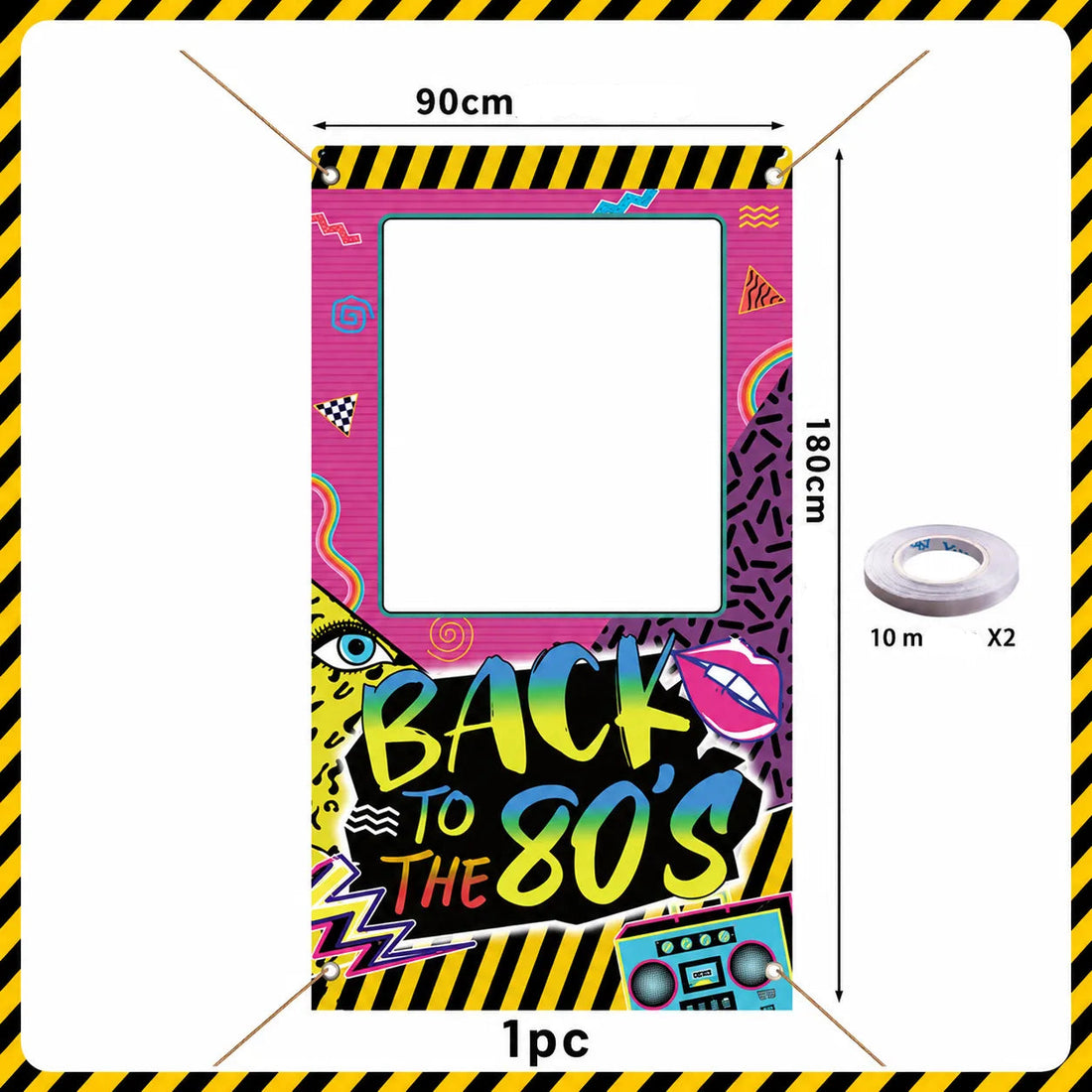 Cadre Photobooth Thème Rétro Vintage