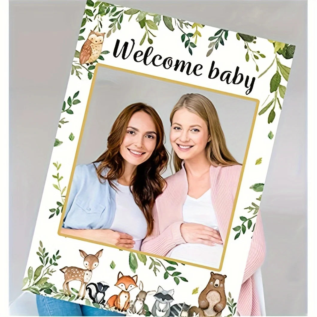 Cadre photobooth Welcome Baby Unique