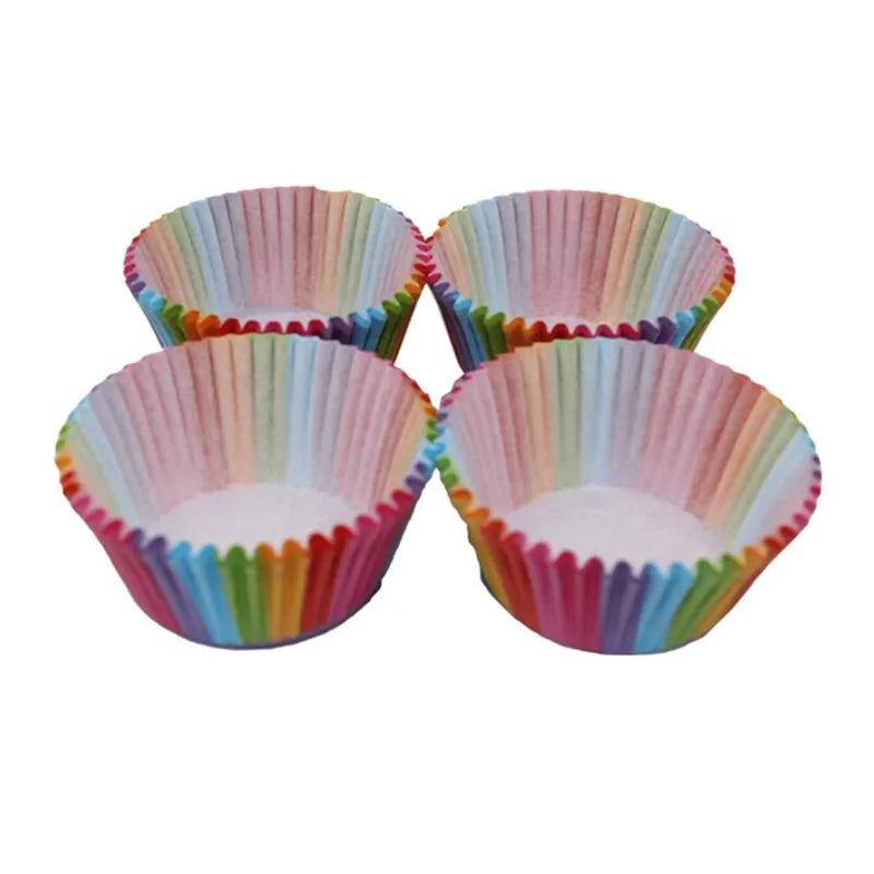 Caissette à Cupcake Arc-en-ciel Moderne