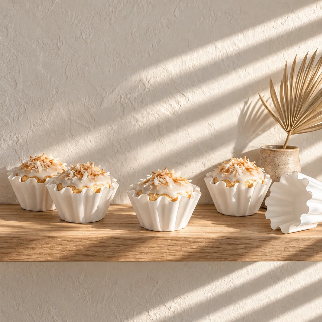 Caissette Cupcake Blanc Epurée Design