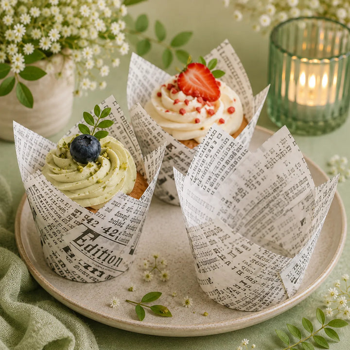 Caissette Cupcake Blanc Journal
