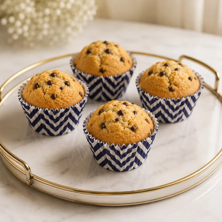 Caissette Cupcake Bleue en Papier