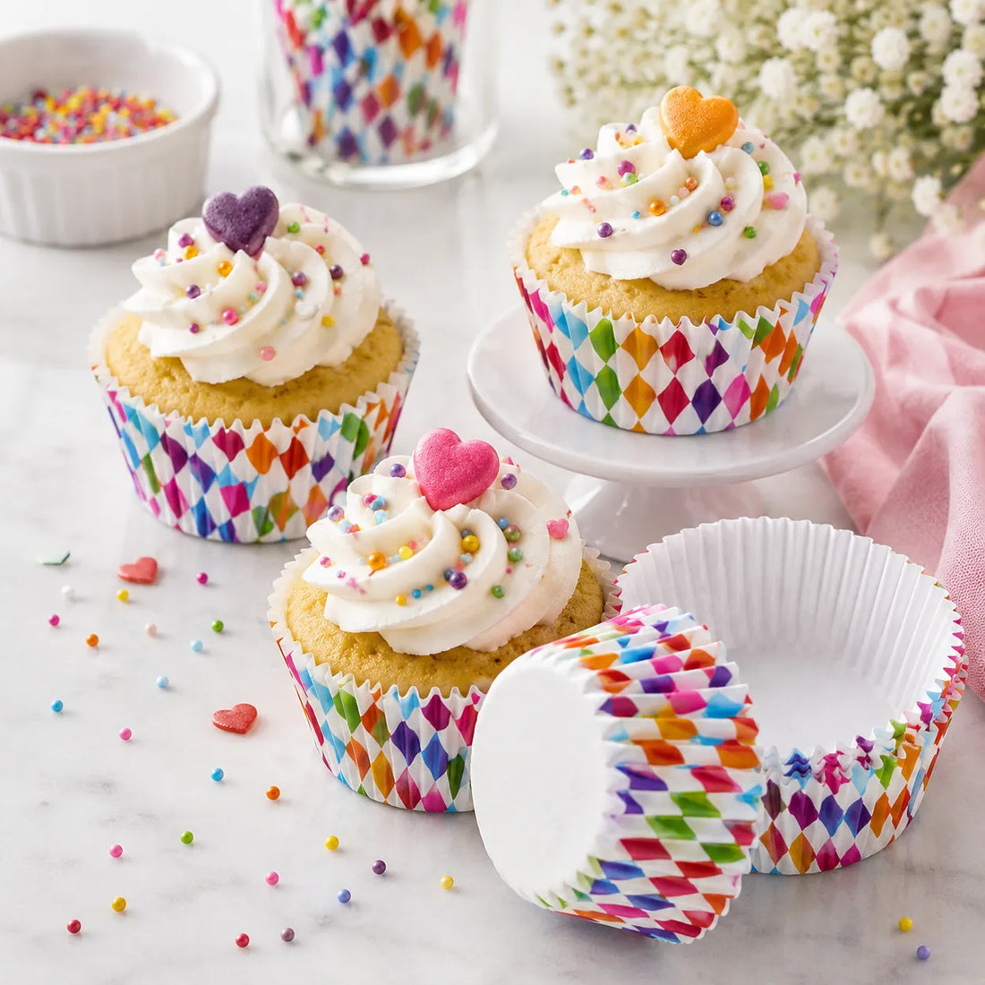Caissette Cupcake Colorée 