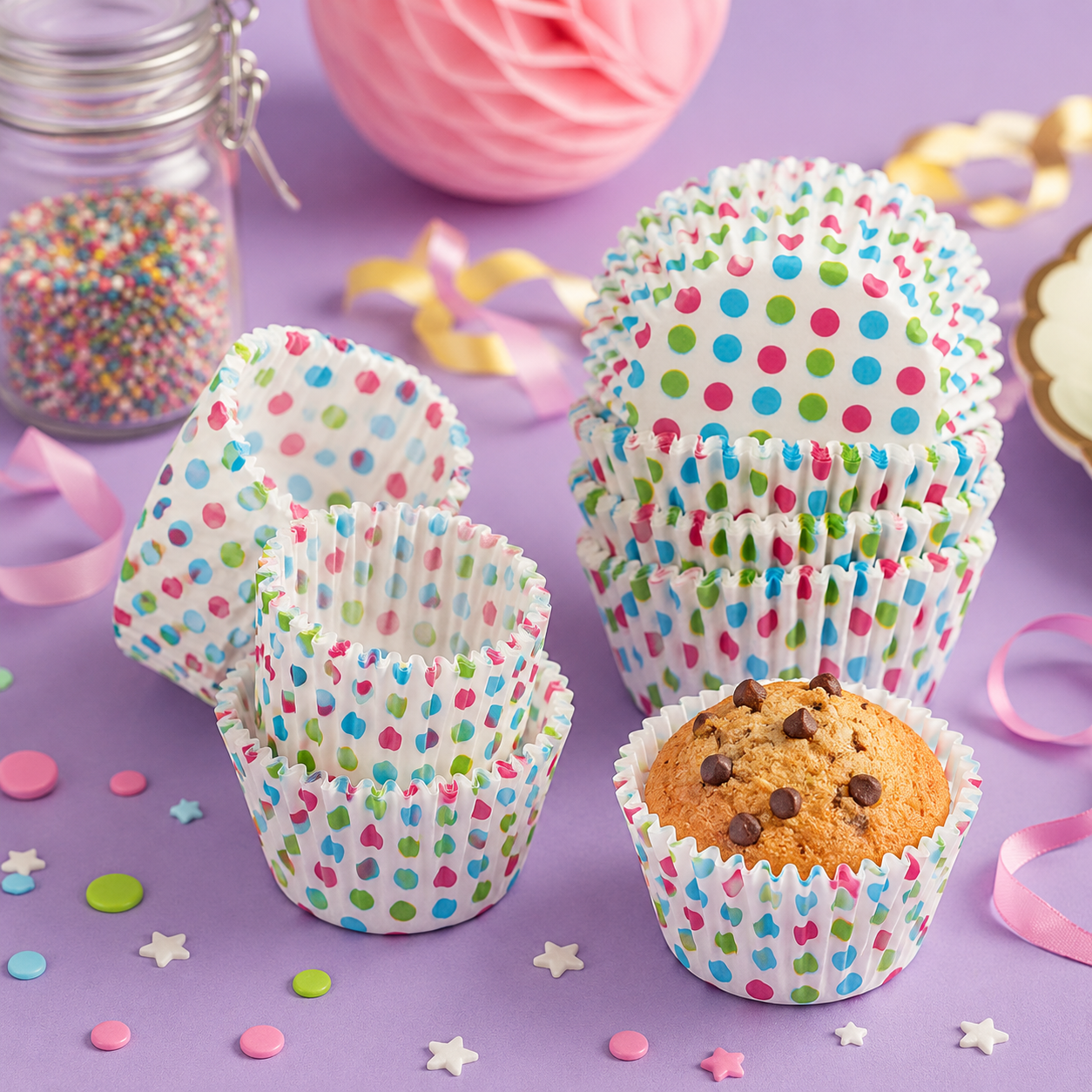 Caissette à Cupcake Colorée Design
