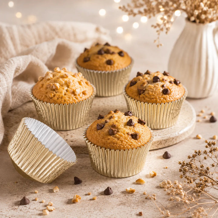 Caissette à Cupcake Dorée