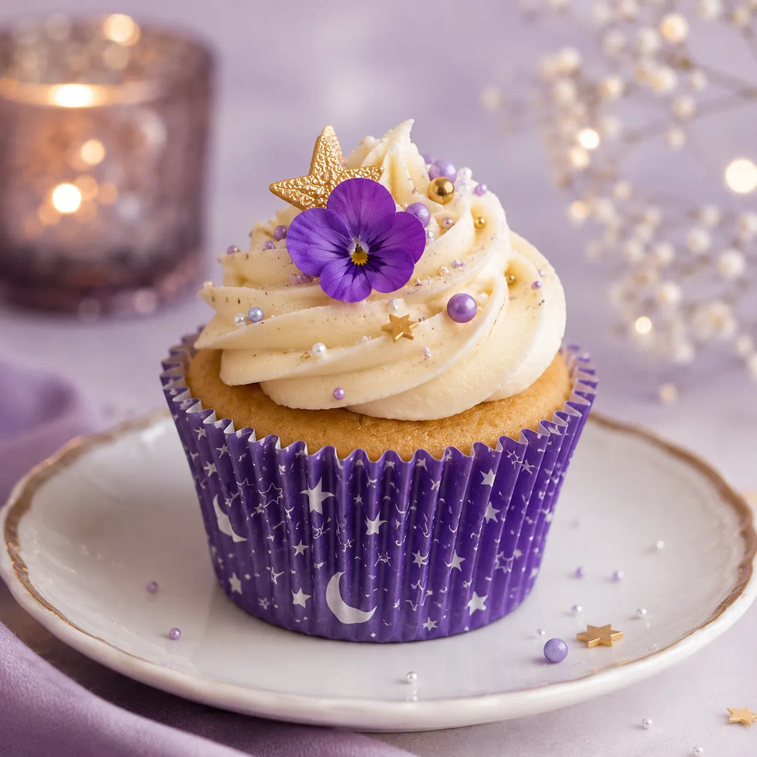 Caissette Cupcake Etoilée scintillante